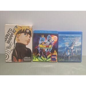 Anime Blu-ray Lot Naruto Shippuden Box Set Dragon Ball Super Broly Weather